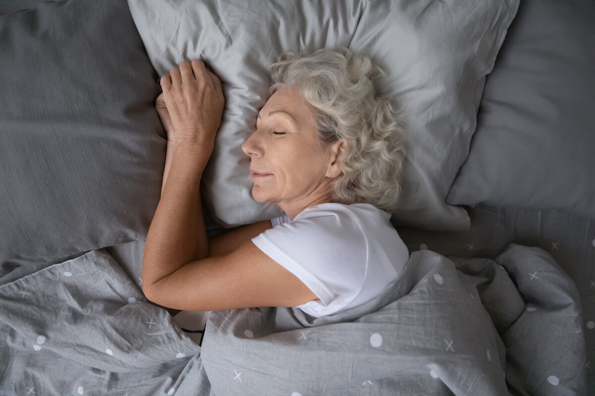 Jasmine Estates of Edmond | Senior woman sleeping peacefully | Alzheimer's and Dementia